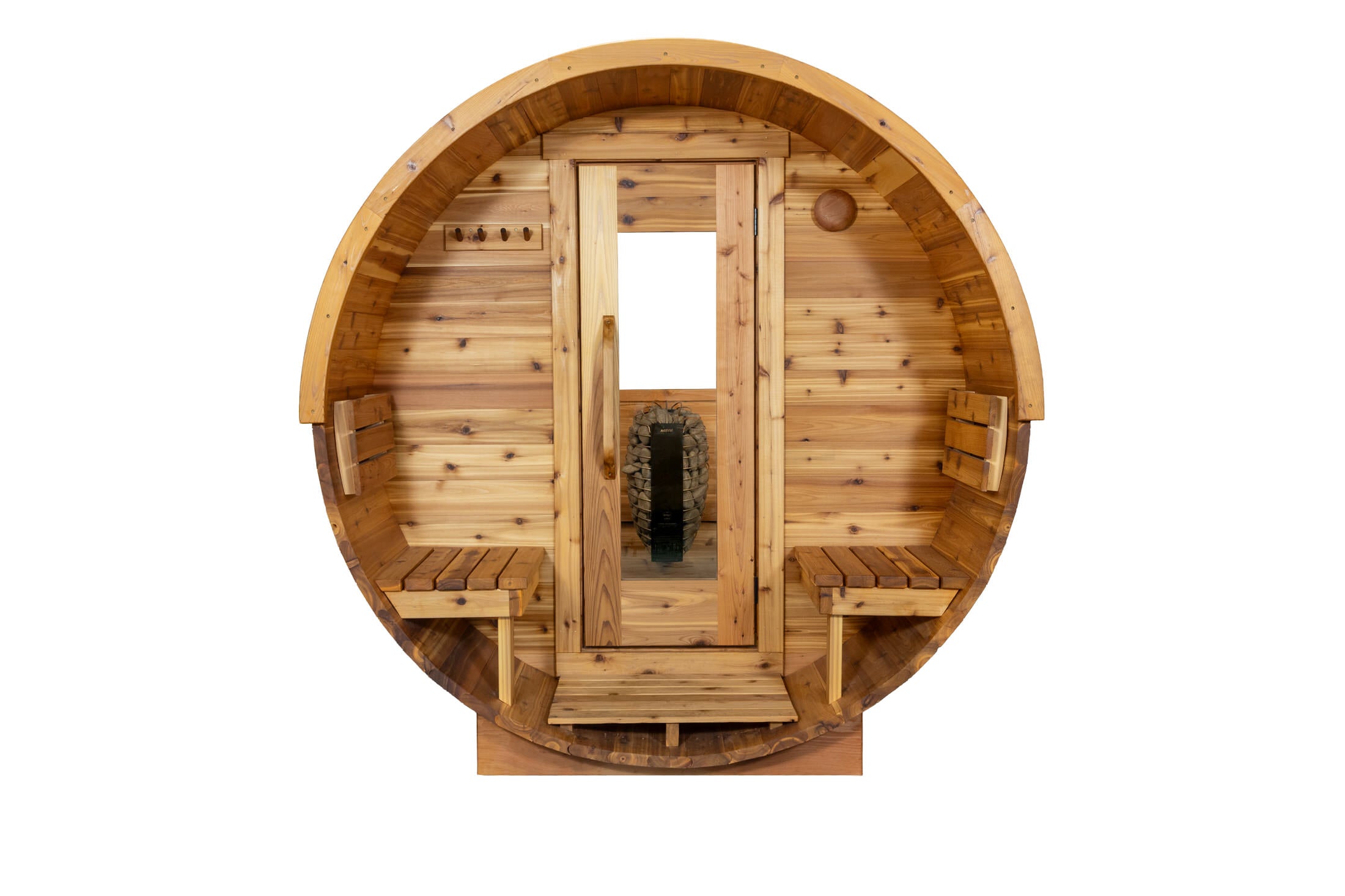 2-4 Person Barrel Sauna + Porch