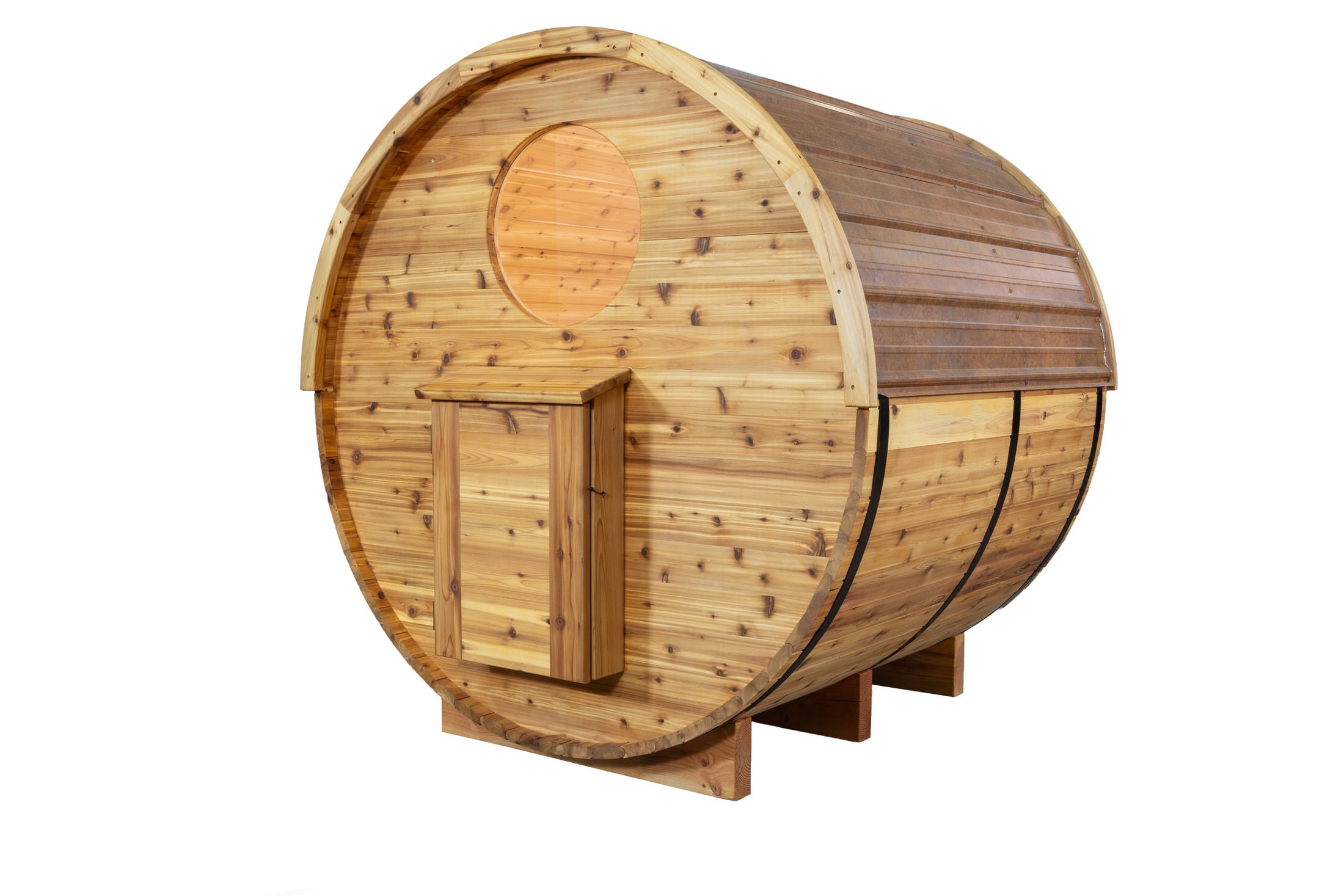 2-4 Person Barrel Sauna + Porch