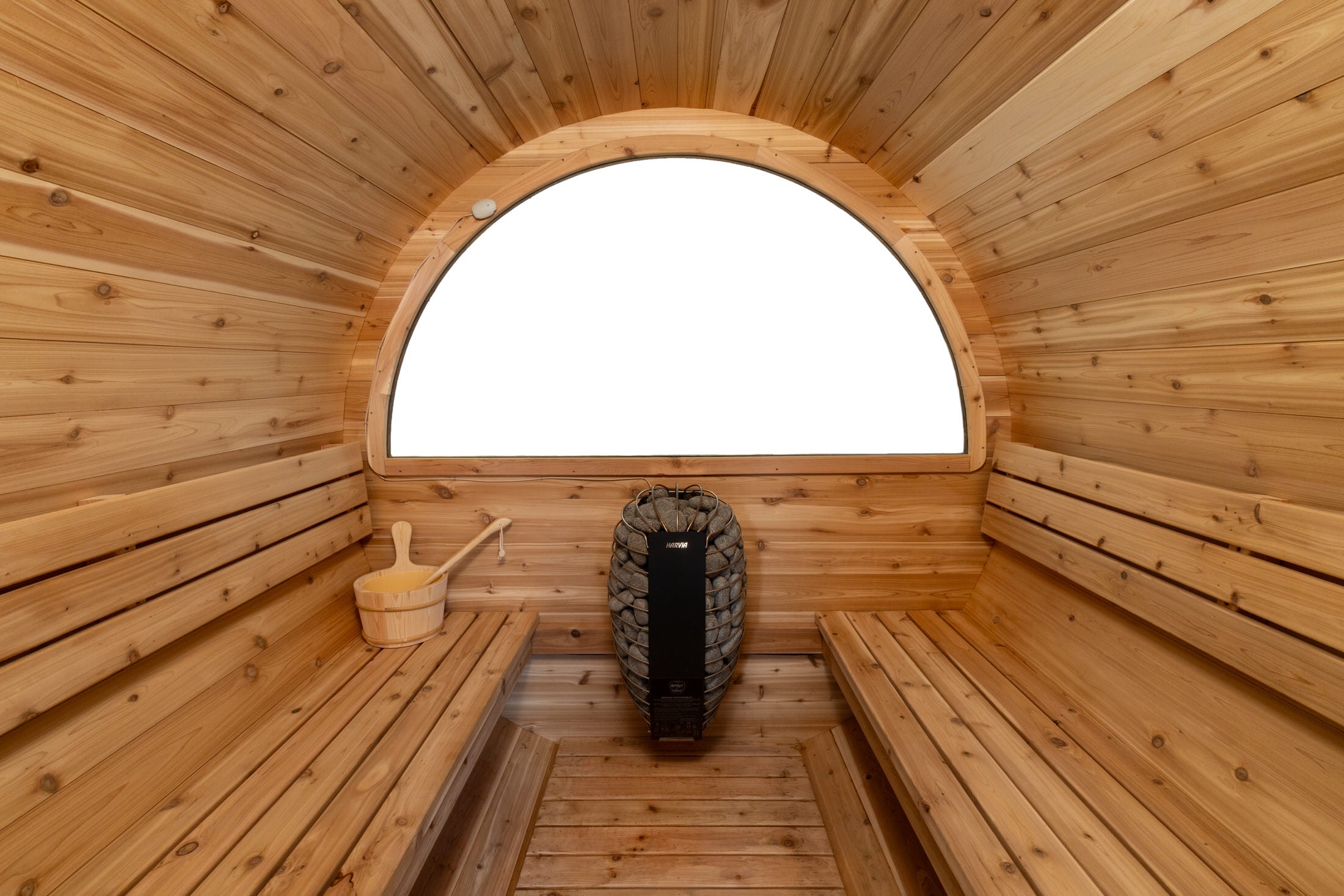 2-4 Person Barrel Sauna + Porch